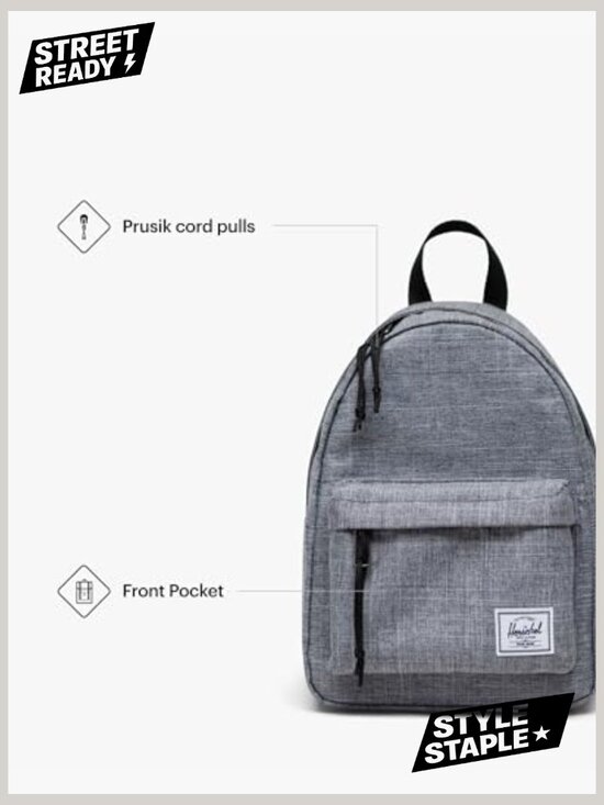 Compact Daypack Backpack, 6.5L Capacity, Recycled Polyester, Travel Ready